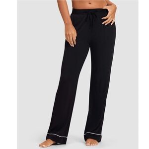 Cozy Earth Black Pajama Pants Lounge Sleepwear Drawstring Bamboo Size XS